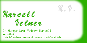 marcell velner business card